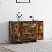 vidaXL Sideboard Rökfärgad ek 120 x 41 x 75 cm Konstruerat trä
