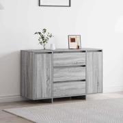 vidaXL Sideboard med låda Grå Sonoma 120 x 41 x 75 cm Konstruerat trä