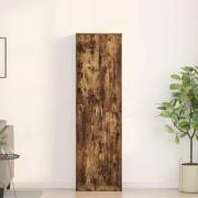 vidaXL Garderob med dörr Rökfärgad ek 55 x 25 x 189 cm Konstruerat trä