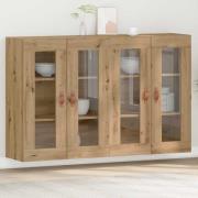 vidaXL Väggskåp 2 pcs artisan ek 69.5 x 34 x 90 cm Konstruerat trä