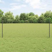 vidaXL Staketstolpar 44 pcs Grå 120 cm Stål