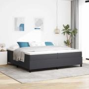 vidaXL Bäddfjäder Mörkgrå och vit 200 x 200 cm Kordread tyg