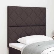 vidaXL Huvudgavel Mörkbrun 100 cm tyg