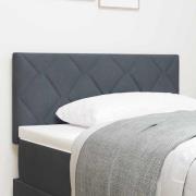 vidaXL LED huvuddyna Mörkgrå 90 cm Sammet