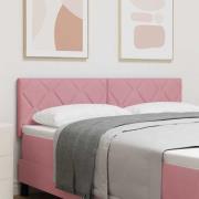 vidaXL LED huvuddyna Rosa 160 cm Sammet