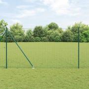 vidaXL Stängselstolpe 52 pcs Silver 3.2 x 3.2 x 180 cm Stål