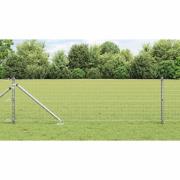 vidaXL Stängselstolpe 52 pcs Silver 3.2 x 3.2 x 80 cm Stål