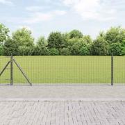 vidaXL Stängselstolpe Övrigt 26 pcs Silver 3.2 x 3.2 x 70 cm Stål