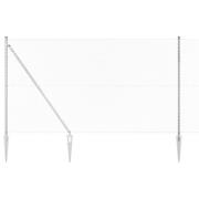 vidaXL Kedjestängsel med stolpar Silver 1.6 x 10 m Stål