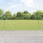 vidaXL Stängsel för åker / äng Silver 50 x 1.2 m Galvaniserat stål