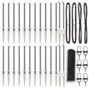 vidaXL Stängselstolpe Grå 50 x 0,6 m (25 mm nät) Stål och PVC