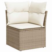 vidaXL Trädgårdsoffset 12 pcs Beige och gräddfärgad 80 x 80 x 71 cm