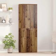 vidaXL Highboard Gammalt trä 60 x 35 x 180 cm Konstruerat trä