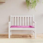 vidaXL Trädgårdsbänk-kudde Rosa 120 x 50 x 4 cm Oxford tyg