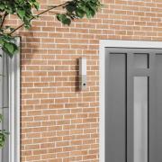 vidaXL Utomhusvägglampa Silver 10.5 x 6 x 35 cm Rostfritt stål