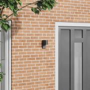 vidaXL Utomhusvägglampa Svart 12 x 7 x 15 cm Rostfritt stål