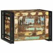 vidaXL Förvaringslåda Brun och svart 60 x 40 x 41 cm Återvunnet trä