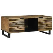 vidaXL Kaffeebord Brun och svart 100 x 54 x 40 cm