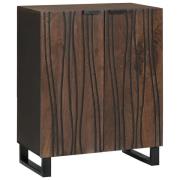 vidaXL Sideboard Valnöt 60 x 33,5 x 75 cm Massivt mangoträ