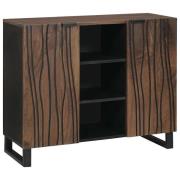 vidaXL Skåp Brun 90 x 33 x 75 cm massivt mangoträ