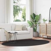 vidaXL Matta Svart 160 x 230 cm Polyester
