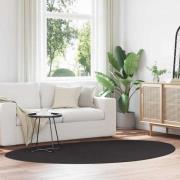 vidaXL Matta Svart 160 x 230 cm Polyester