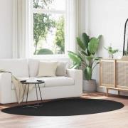 vidaXL Matta Svart 160 x 230 cm Polyester