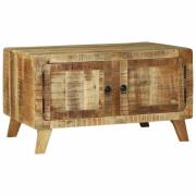 vidaXL Kaffeebord Brun 80 x 54 x 45 cm Massivt grovt mangoträ