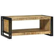 vidaXL Kaffeebord Brun 90 x 50 x 38 cm Massivt grovt mangoträ