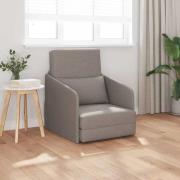 vidaXL Golvsängsoffa 2-i-1 Taupe 65x80x83 cm Tyger