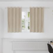 vidaXL Gardiner med gardiner 2 pcs Kräm 140 x 140 cm Sammet