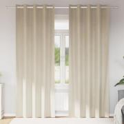 vidaXL Mörkläggningsgardiner 2 pcs Kräm 140 x 260 cm Sammet