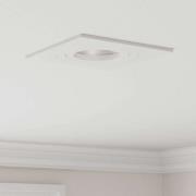 vidaXL Spotlight 6 pcs Vit 9 x 9 x 2 cm Aluminium