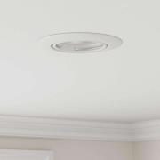 vidaXL Spotlights med strålkastare 12 pcs Vit 9 x 9 cm Metall