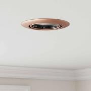 vidaXL Spotlights med strålkastare 6 pcs Koppar 9 x 9 cm Metall