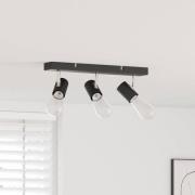 vidaXL Takspotlight Svart 38 x 6.5 x 11.5 cm Stål