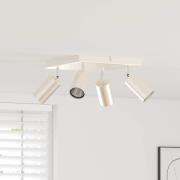 vidaXL Takspotlight med strålkastare Nickel 26 x 26 x 16,5 cm Metall