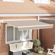 vidaXL Markisväv Beige 350 x 250 cm Kanvas