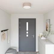 vidaXL Taklampa Taupe 30 x 13.5 cm tyg