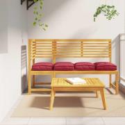 vidaXL Kudde 4 pcs Vinröd 40 x 40 x 8 cm Oxford Tyg