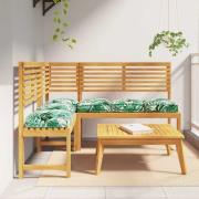 vidaXL Palldyna för sits 6 pcs Bladmönster 40 x 40 x 8 cm Oxford tyg