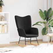 vidaXL Avkopplande stol Svart 61 x 78 x 98 cm tyg