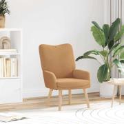 vidaXL Avkopplande stol Beige 63 x 67 x 94 cm tyg