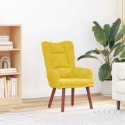 vidaXL Avkopplande stol Gul 63 x 67 x 94 cm Sammet