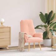 vidaXL Avkopplande stol Rosa 69 x 74 x 93 cm tyg