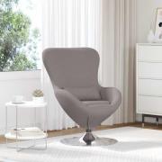 vidaXL Äggfåtölj Taupe 63 x 73 x 90 cm tyg