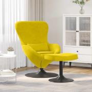 vidaXL Äggfåtölj 2 pcs Gul 63 x 73 x 90 cm Sammet