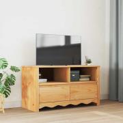 vidaXL TV-skåp med låda Drammen Ek 99 x 43 x 55 cm Massivt tallträ