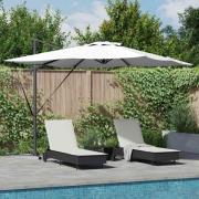 vidaXL Parasoll Sand 286 x 285 x 270 cm Aluminium