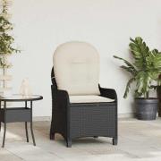 vidaXL Reclinerfåtölj Svart 56 x 66 x 95cm konstrotting